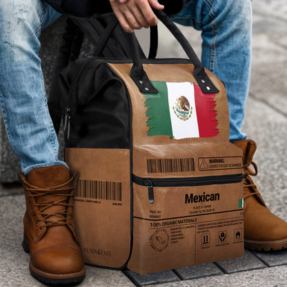 Información nutricional mexicana - Mochila de viaje personalizada con forma de pico de pato - ME055_DKB