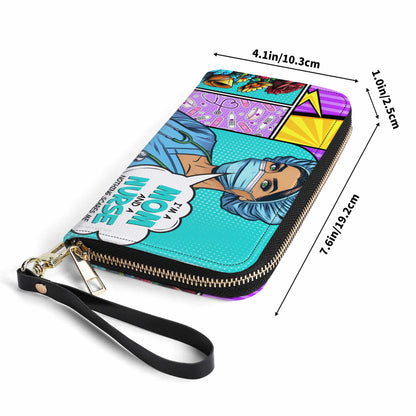 Nombre y título personalizados - Soy mamá y enfermera - Cartera de cuero para mujer - MM01WL