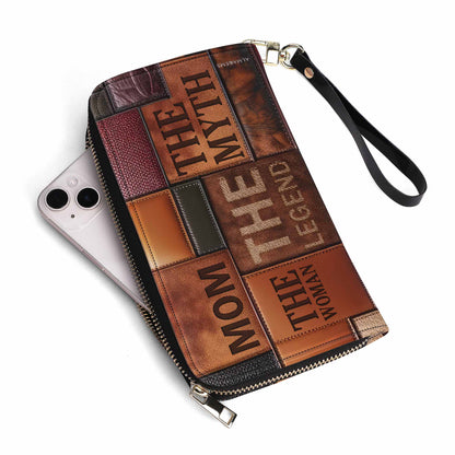 Mom The Legend - Women Leather Wallet - mom_legend_1WL