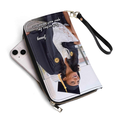 Foto personalizada - Edición de graduación - Cartera de cuero para mujer - photoWL02