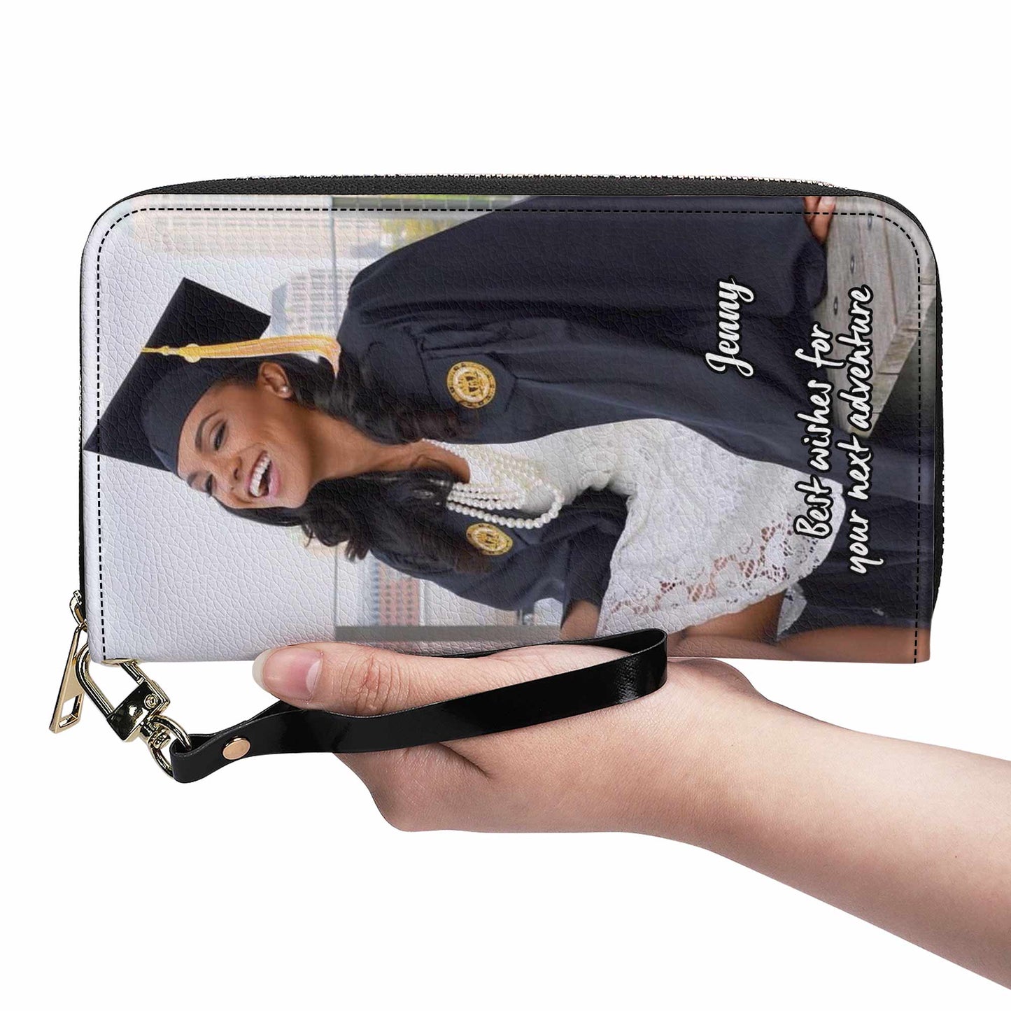 Foto personalizada - Edición de graduación - Cartera de cuero para mujer - photoWL02