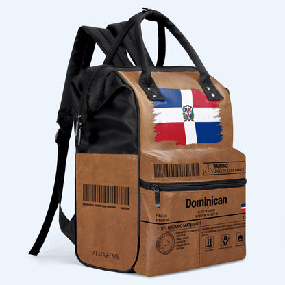 Información nutricional dominicana - Mochila de viaje personalizada con forma de pico de pato - HS060_DKB