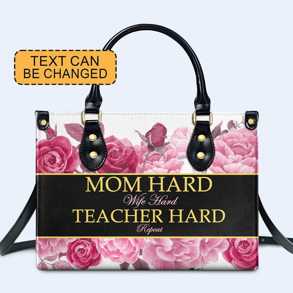 Queen Roses - Bolso de mano de cuero personalizado - queen04