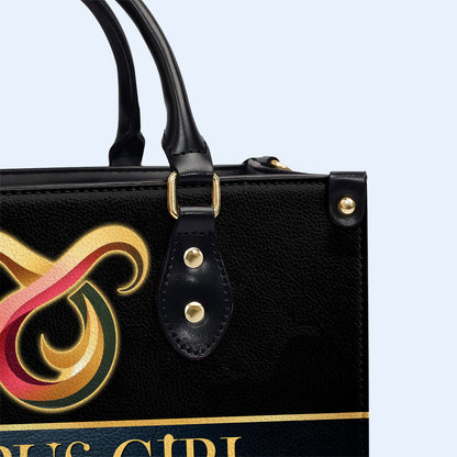 Zodiac Queen Black - Bespoke Leather Handbag - queen05black