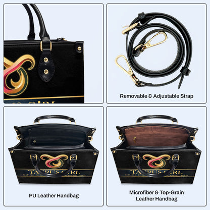 Zodiac Queen Black - Bespoke Leather Handbag - queen05black
