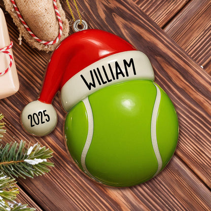 Celebra tus momentos especiales con una pelota de tenis personalizada - Adorno de madera personalizado, forma personalizada - SPORT021_WDO