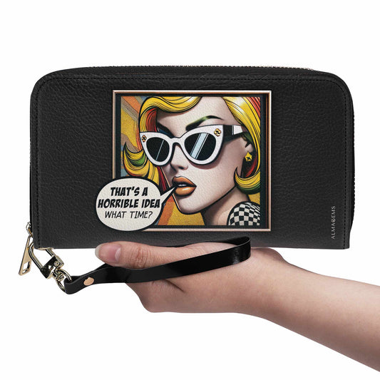 What Time? - Women Leather Wallet - whattime01WL
