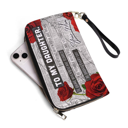 To My Daughter - Women Leather Wallet - WW04